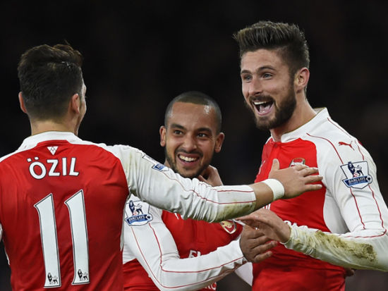  阿森纳终结曼城二十八场不败神话  